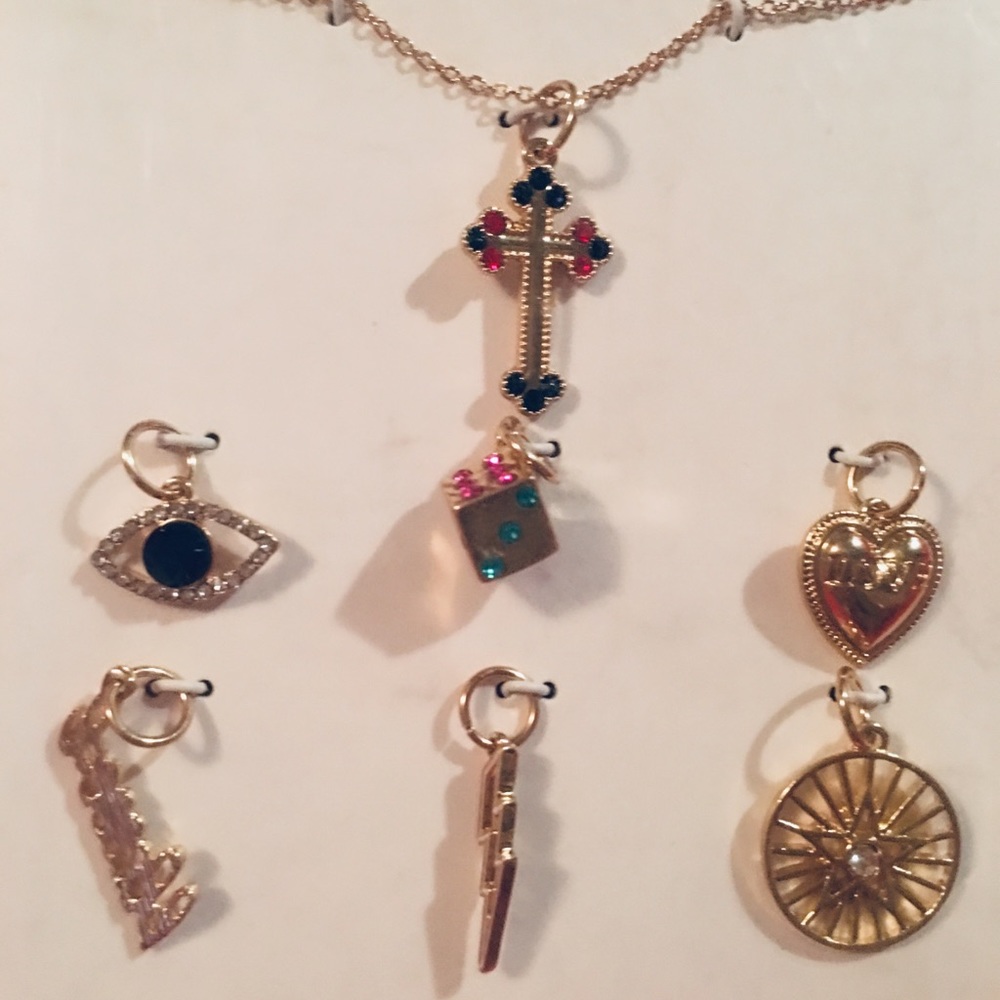 ꧁Steve Madden®Interchangeable LUCKYCHARM Necklace꧂